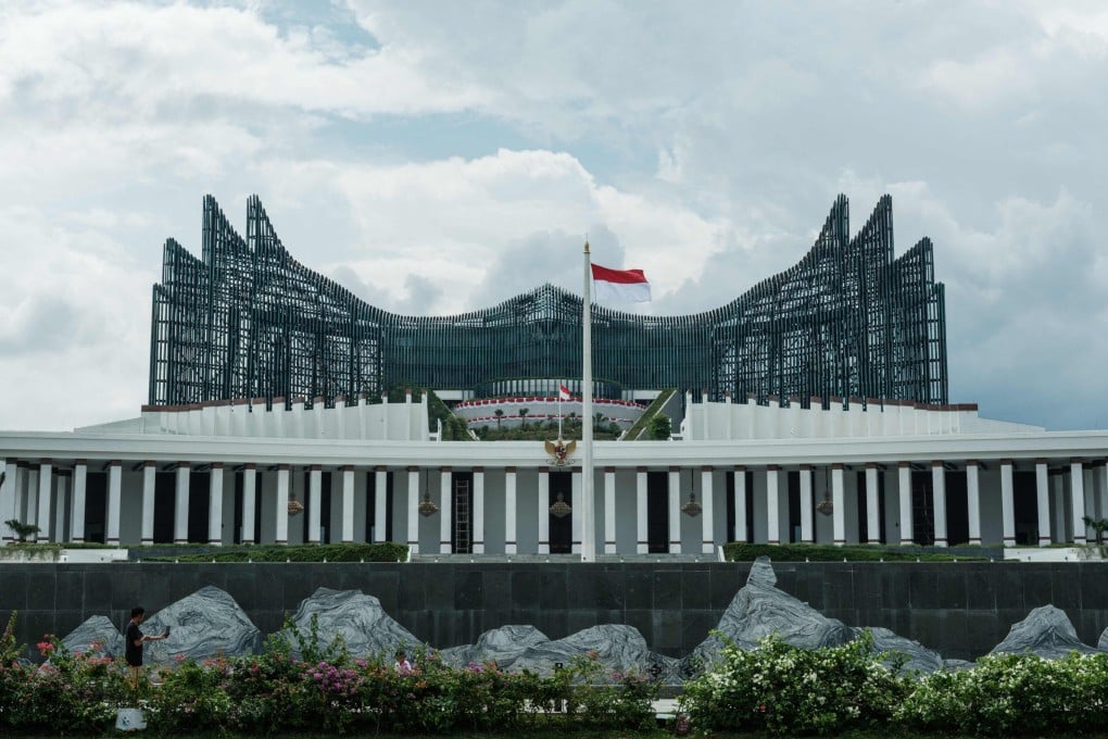 A view of the presidential palace in Nusantara, the planned new capital of Indonesia in East Kalimantan. Photo: AFP