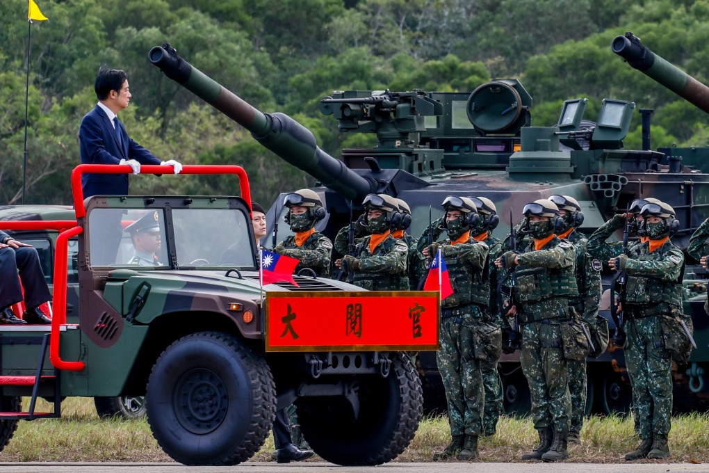 William Lai’s government plans to introduce a US$40 billion (NT$1.25 trillion) special defence budget over the next eight years. Photo: EPA