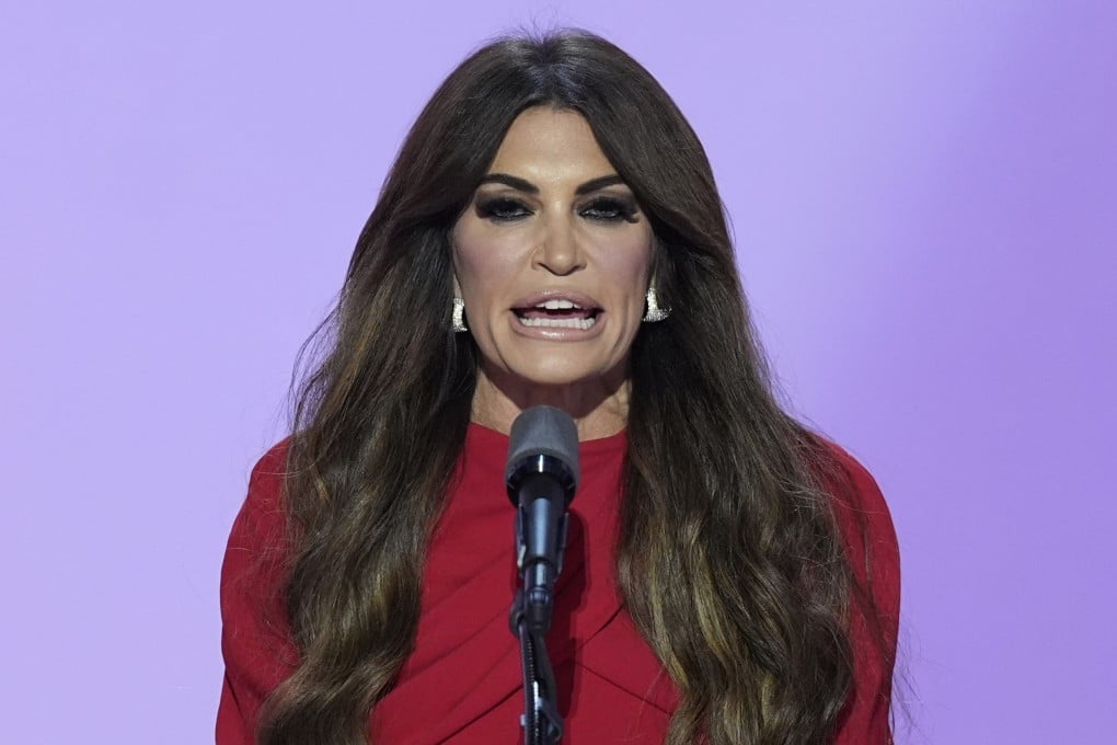 US Ambassador to Greece Kimberly Guilfoyle speaks during the Republican National Convention in July 2024. Guilfoyle is one of Trump’s allies said to have a “Mar-a-Lago face”, which typically features inflated lips and sharply sculpted contours. Photo: AP