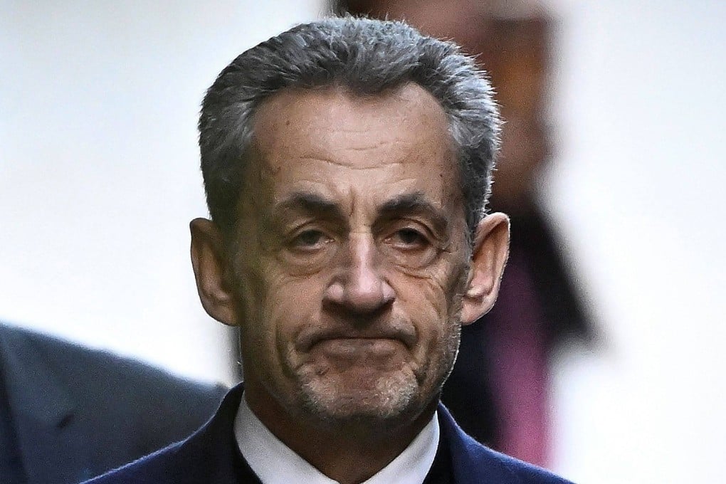 Former French president Nicolas Sarkozy leaves his residence to report to La Sante Prison for incarceration in Paris on October 21. Photo: AFP