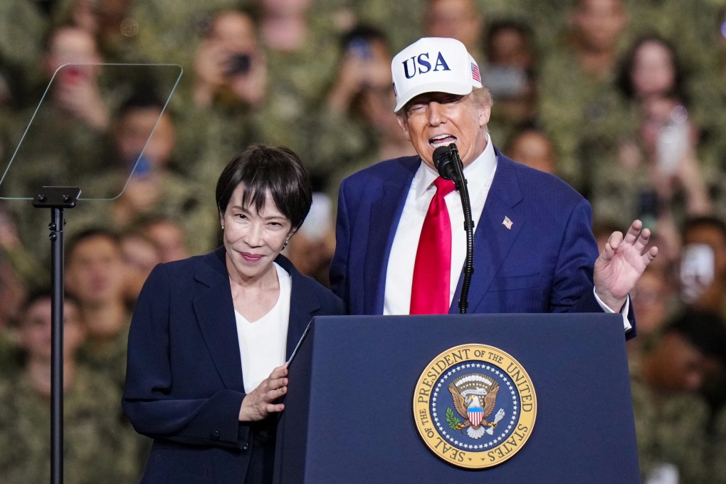 Tokyo on Thursday rejected a report that US President Donald Trump had asked Japanese Prime Minister Sanae Takaichi to “temper” her tone on Taiwan. Photo: Kyodo