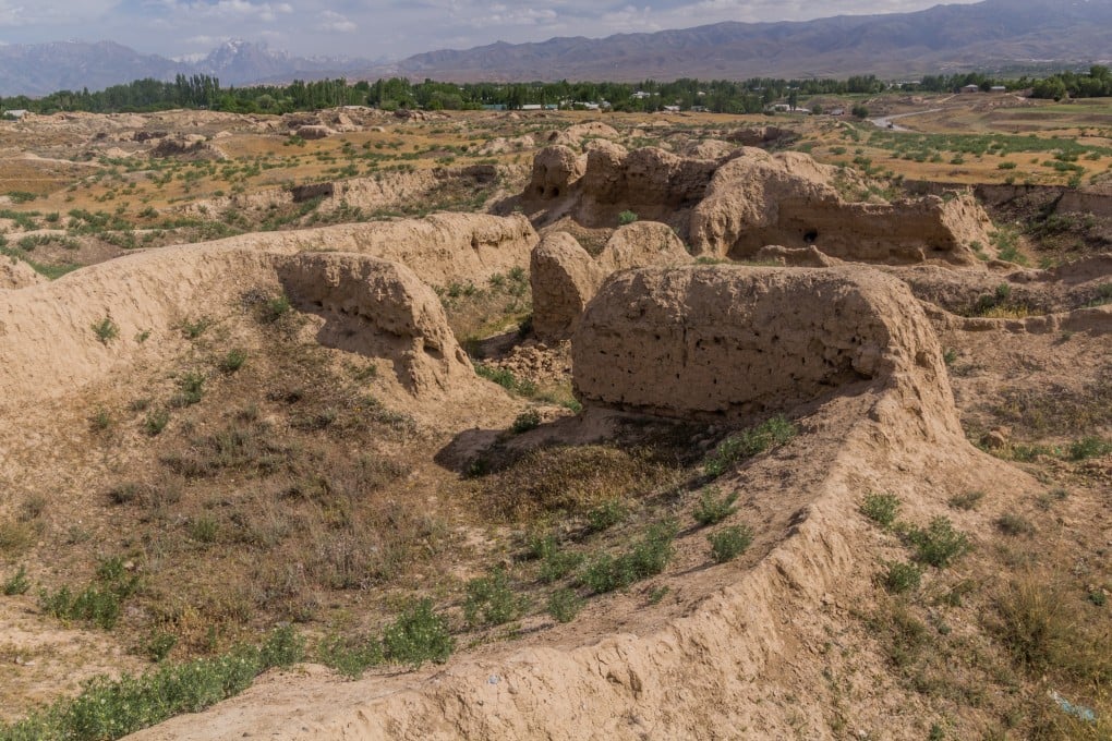 Ruins of Ancient Penjikent in Tajikistan along the the Zarafshan-Karakum Corridor. Photo: Shutterstock