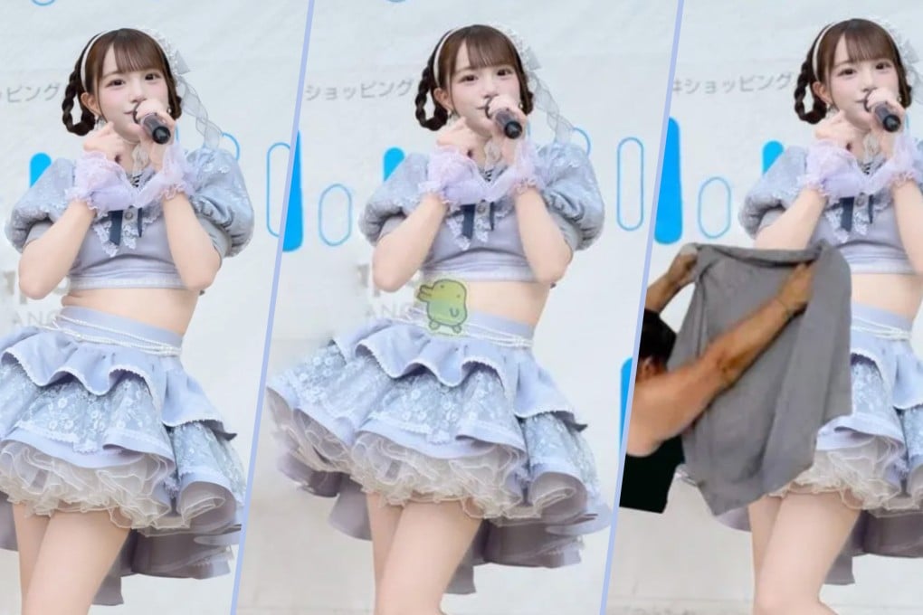 A Japanese pop idol has gone viral after posting a photograph of her belly fat during a performance. Photo: X.com