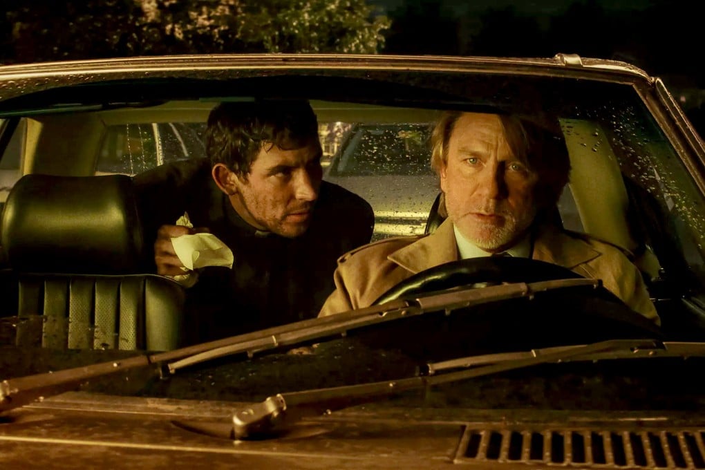 Daniel Craig (right) and Josh O’Connor in a still from Wake Up Dead Man: A Knives Out Mystery. Of the film’s many delights is seeing Craig continue to find new wrinkles to Blanc, evolving the character with each film in the series. Photo: TNS