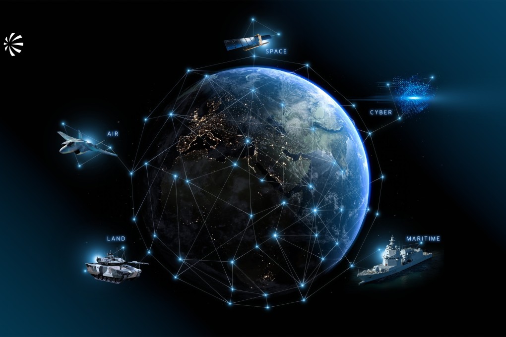 The Michelangelo Dome aims to coordinate warfare platforms from below sea level to out in space across a single network. Image: Leonardo.