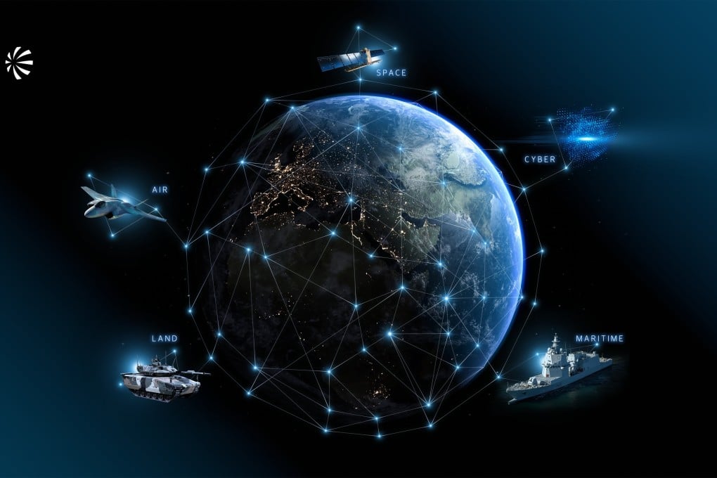 The Michelangelo Dome aims to coordinate warfare platforms from below sea level to out in space across a single network. Image: Leonardo.