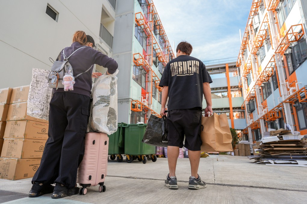 Displaced Wang Fuk Court residents move to transitional housing in Tai Po. Photo: Eugene Lee