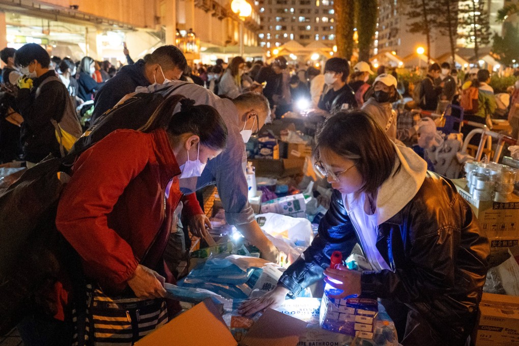 The Hong Kong community has swiftly rallied to support displaced families. Photo: Elson Li