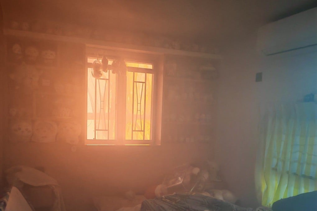 The frightening scene in William Li’s flat. Photo: William Li