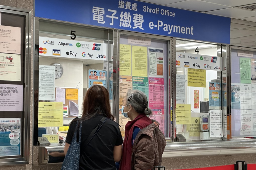People at the Shroff Office of Queen Elizabeth Hospital in Jordan on March 25. Photo: Jelly Tse