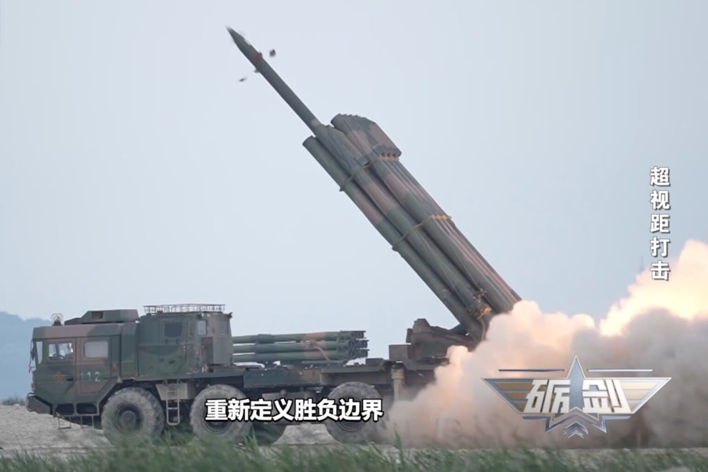 Beijing’s long-range rocket launchers can hit moving targets at sea as well as land, according to CCTV. Photo: CCTV