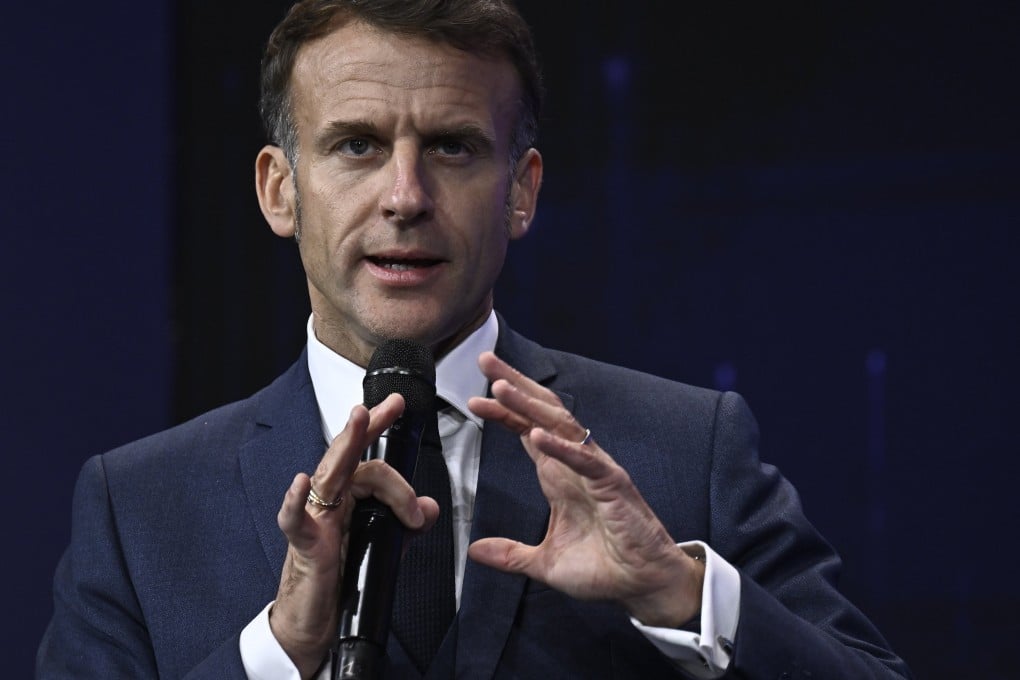 French President Emmanuel Macron delivers a speech during the opening of a summit on artificial intelligence in Paris, France, on November 25. Photo: EPA