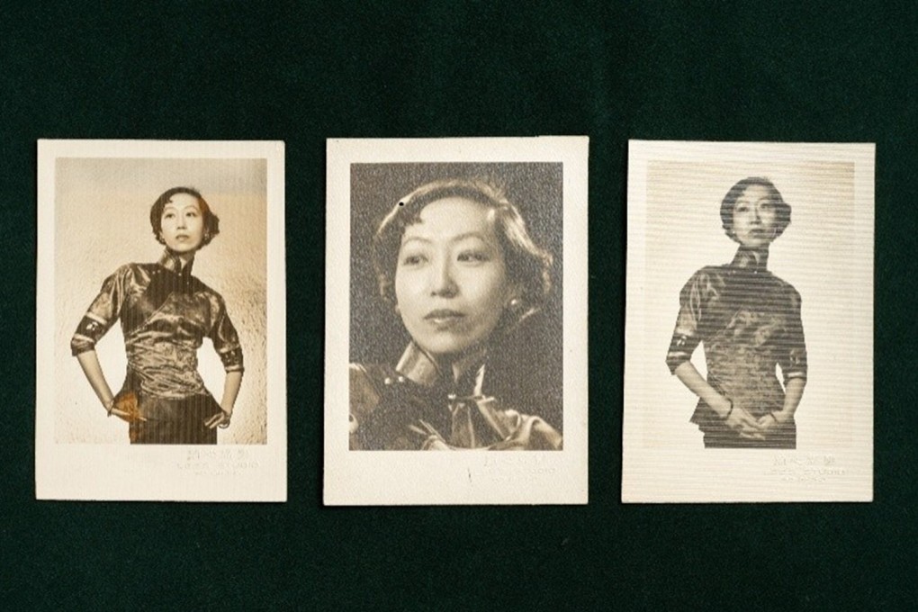 Photos of Eileen Chang are seen at “Beyond Distance: Half a Lifelong Friendship of Eileen Chang, Stephen Soong and Mae Fong Soong”, the inaugural exhibition at the Hong Kong Metropolitan University’s Museum of Modern Chinese Literature. Photo: Hong Kong Metropolitan University