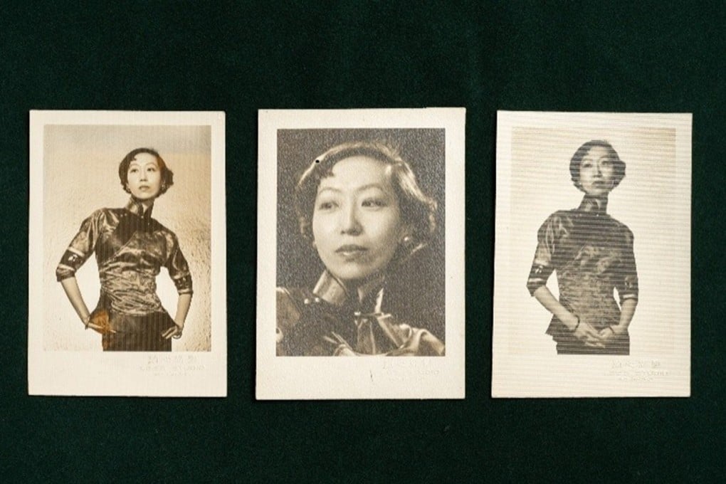Photos of Eileen Chang are seen at “Beyond Distance: Half a Lifelong Friendship of Eileen Chang, Stephen Soong and Mae Fong Soong”, the inaugural exhibition at the Hong Kong Metropolitan University’s Museum of Modern Chinese Literature. Photo: Hong Kong Metropolitan University