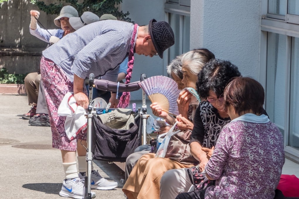 Elderly people at the Sugamo Jizodori shopping street in Tokyo. Photo: Shutterstock