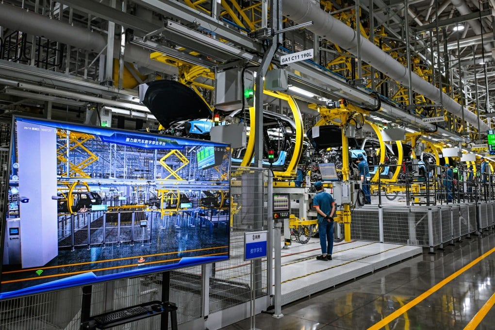 The automated Seres Super Factory fpr electric vehicles in Liangjiang New Area, southwest China’s Chongqing, on September 19. Photo: Xinhua