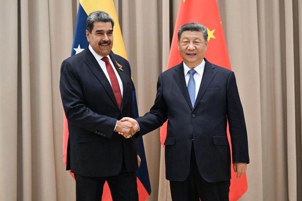 Chinese President Xi Jinping (right) meets with Venezuelan President Nicolas Maduro in Moscow on the sidelines of the celebration marking the 80th anniversary of the victory in the Soviet Union’s Great Patriotic War in May. Photo: Xinhua