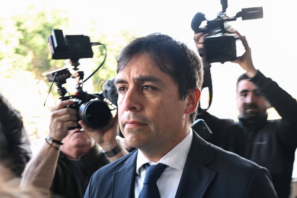 Salvador Plasencia arrives for his sentencing on charges of supplying ketamine to actor Matthew Perry in Los Angeles on Wednesday. Photo: AFP