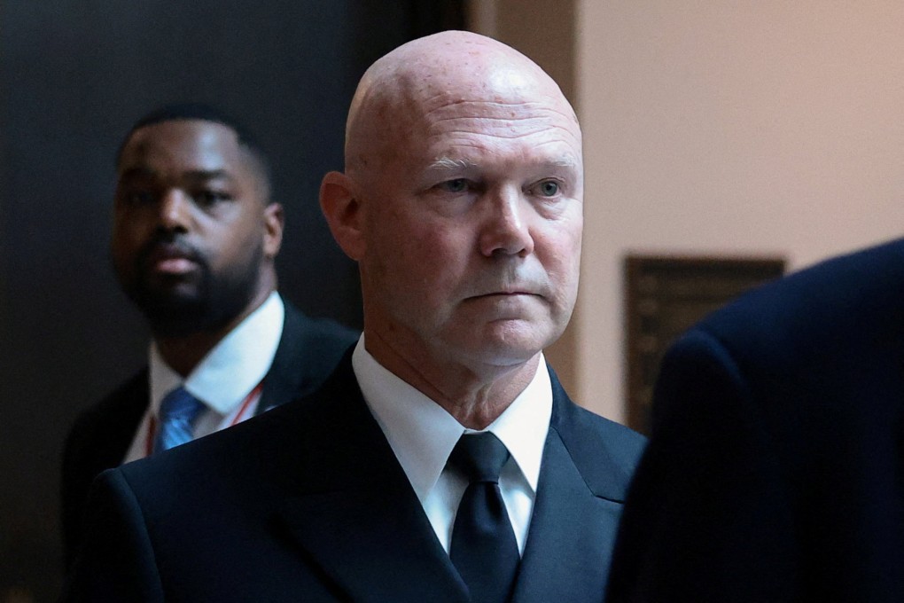US Navy Admiral Frank ‘Mitch’ Bradley at Capitol Hill in Washington. Photo: Reuters
