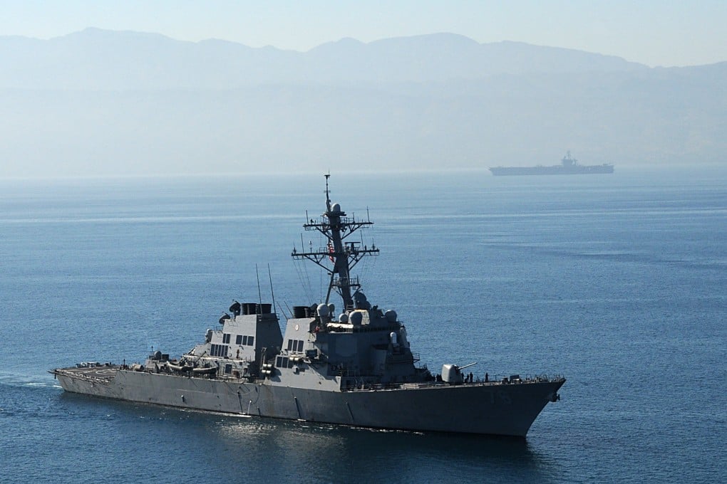 In a new national security document, the White House says the US will “build a military capable of denying aggression anywhere in the first island chain”. Photo: US Navy via Getty Images