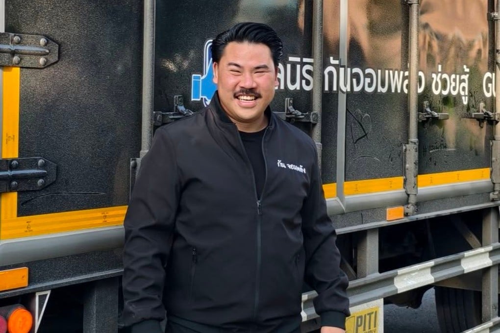 Gun Jompalang, a self-styled social media influencer, has made himself a fixture along the Thai-Cambodian border since conflict broke out this summer. Photo: Handout