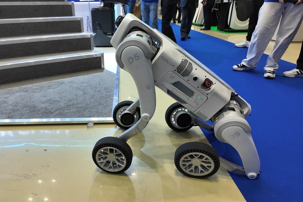 Pudu Robotics’ latest quadruped model, D5, debuted at IREX. Photo: Wency Chen
