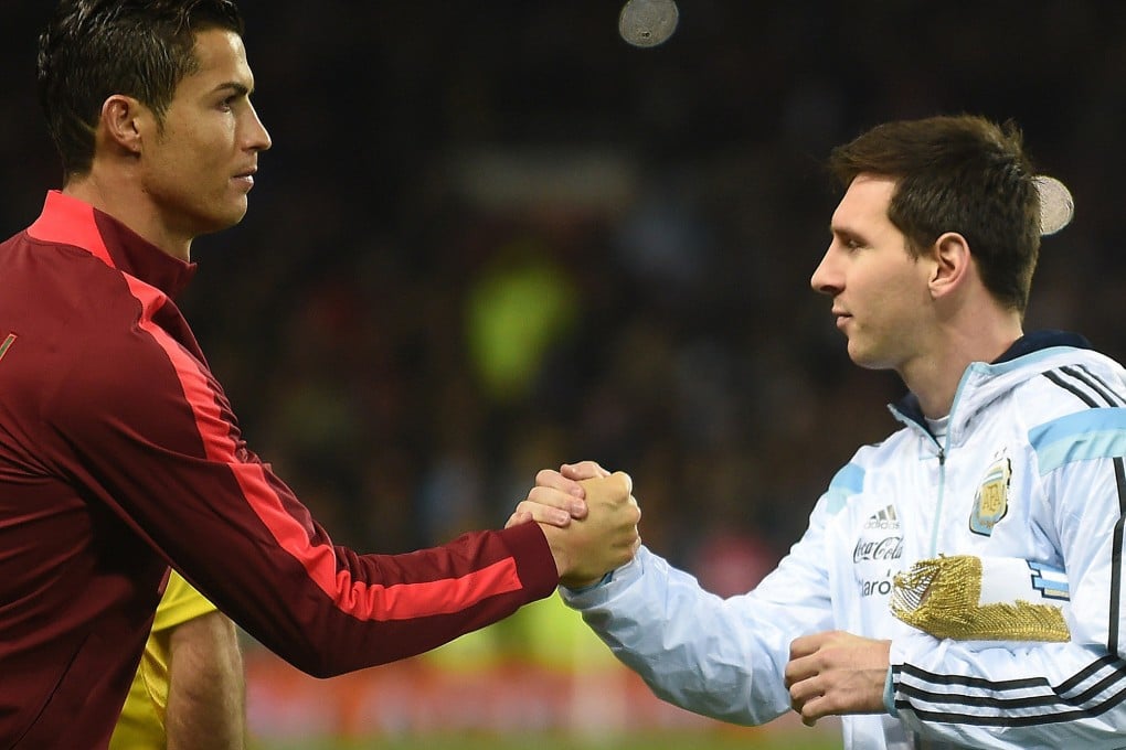 Argentina’s Lionel Messi (right) could face Portugal’s Cristiano Ronaldo during the 2026 World Cup. Photo: TNS