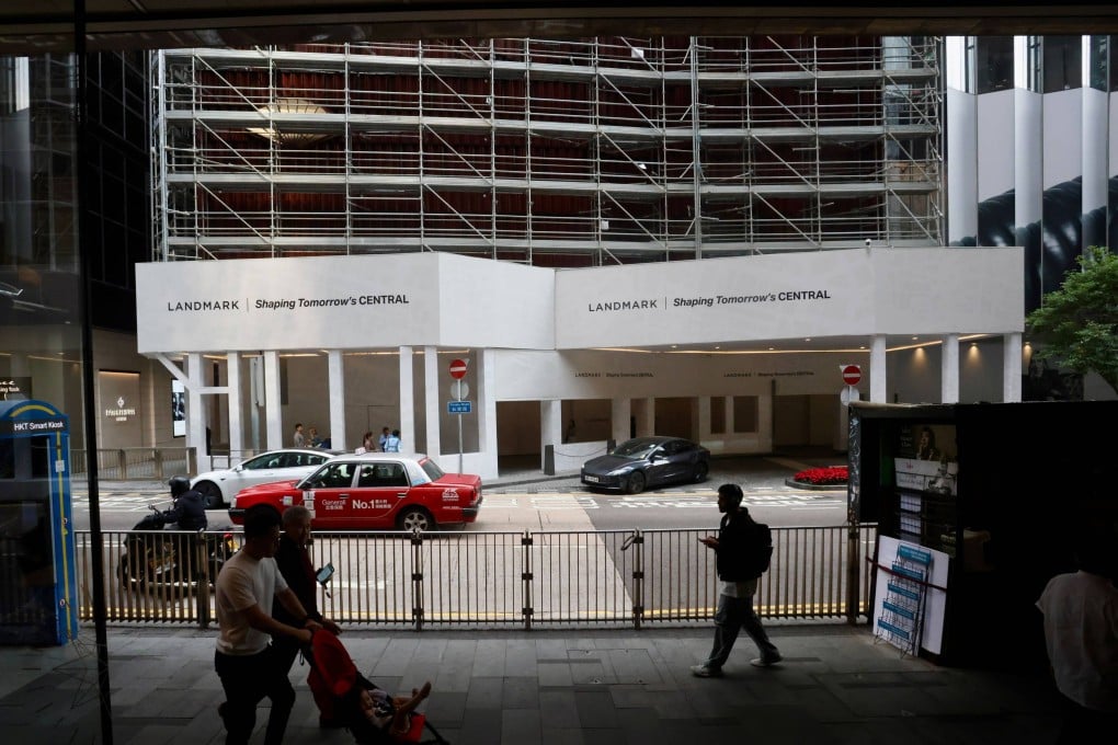Hongkong Land’s Landmark shopping centres in Central are undergoing renovation. Photo: Jonathan Wong