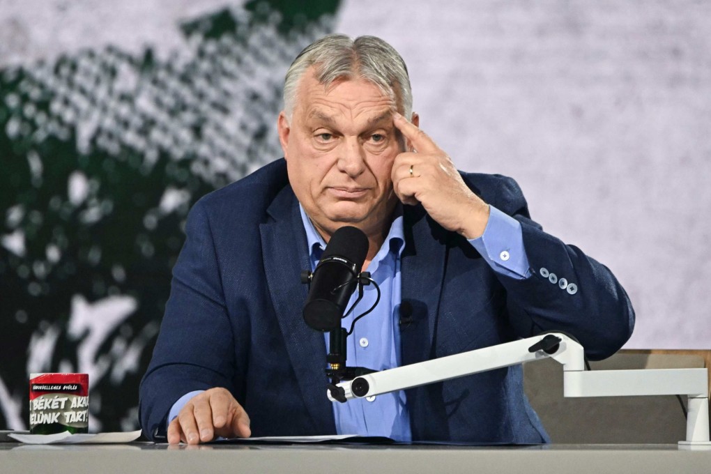 Hungarian Prime Minister addresses supporters in Kecskemet  on Saturday. Photo: AFP