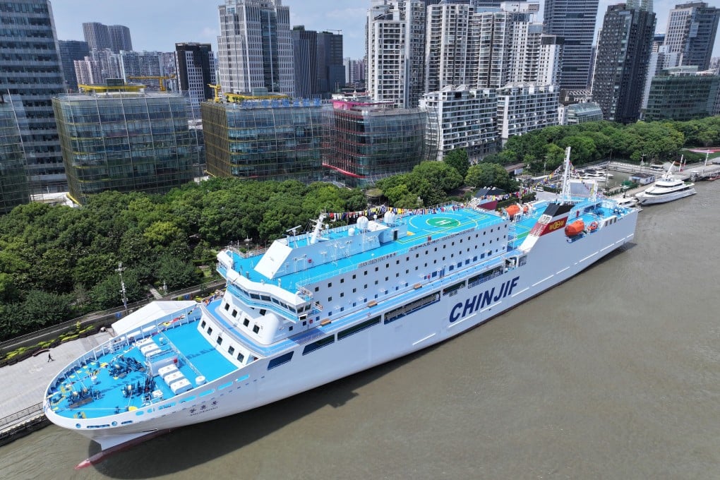 The Jian Zhen Hao ferry, which typically operates between Shanghai, China and Japan’s Osaka and Kobe, has been suspended since Saturday. Photo: Handout