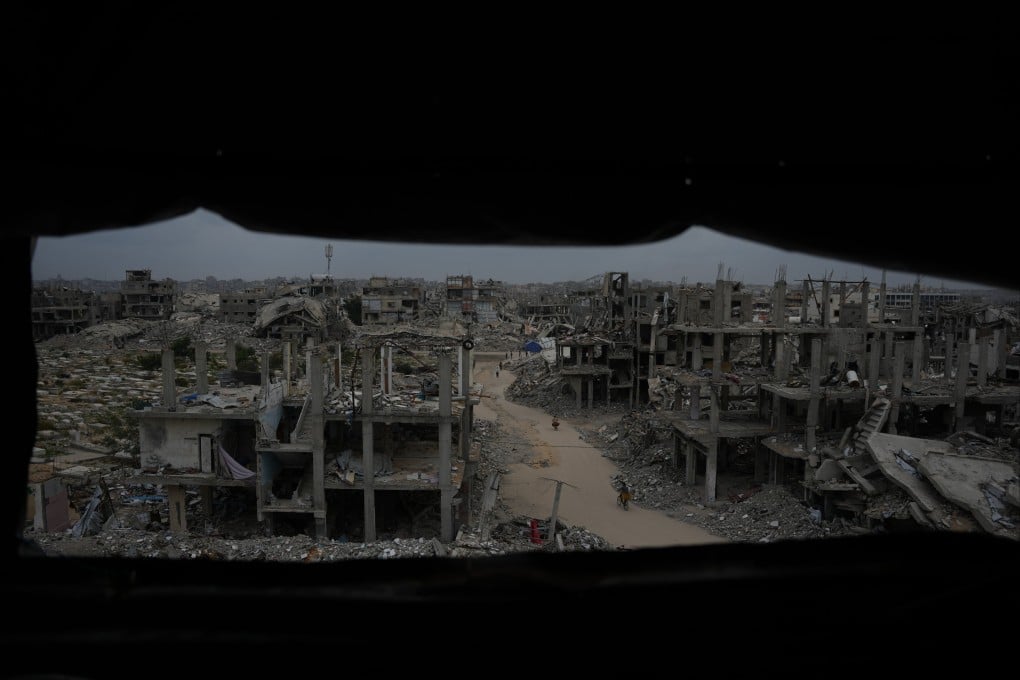 Destruction left by the Israeli air and ground offensive in Jabaliya, northern Gaza Strip. Photo: AP