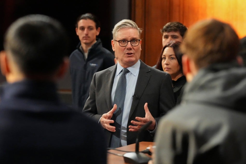 Britain’s Prime Minister Keir Starmer taking part in a Q&A session last month on youth employment and the cost of living. Photo: Reuters