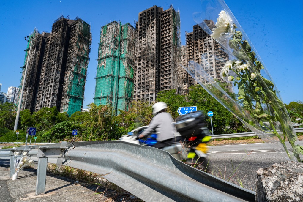 A fire broke out at Wang Fuk Court in Tai Po on November 26 and burned seven of the estate’s eight blocks. Photo: Eugene Lee