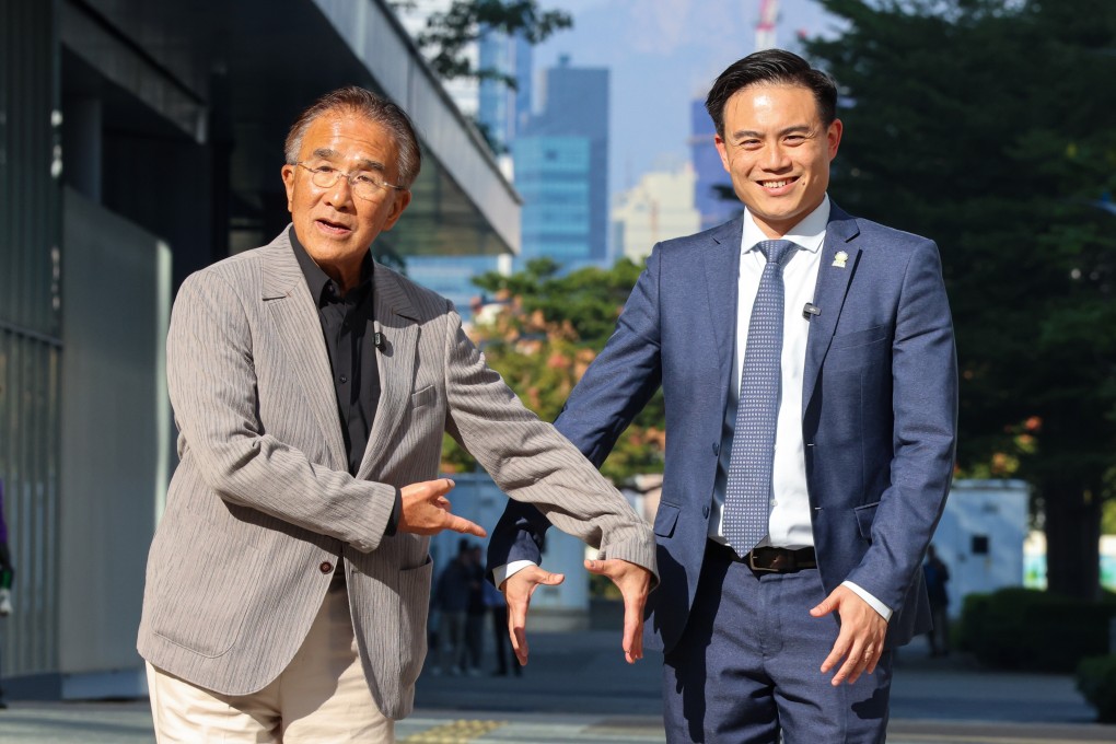Michael Tien (left) and Mark Chong, of the Roundtable party, have called for political reform. Photo: Jelly Tse