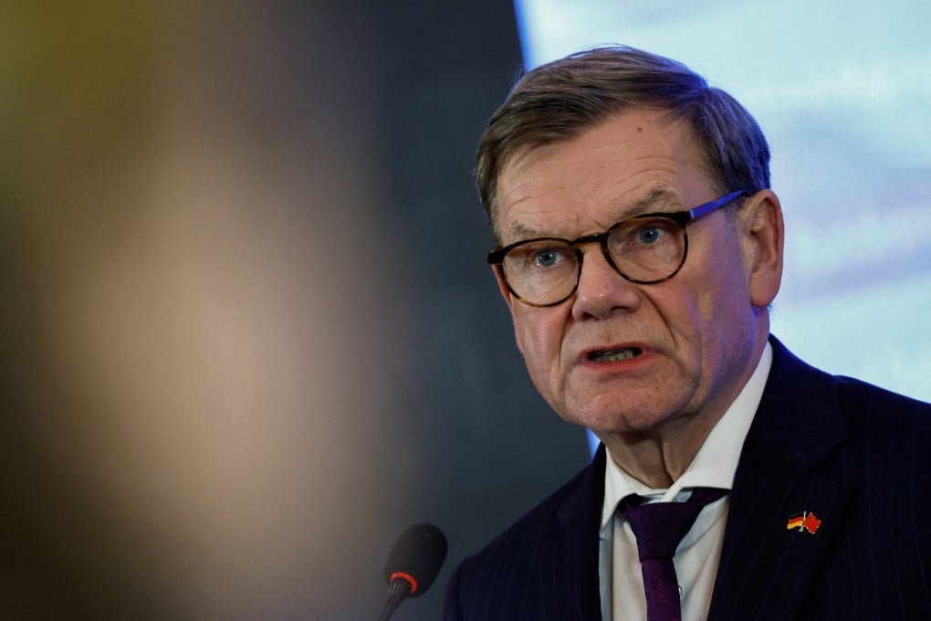 German Foreign Minister Johann Wadephul told reporters that Europe must be “extremely cautious” about imposing duties on China. Photo: Reuters