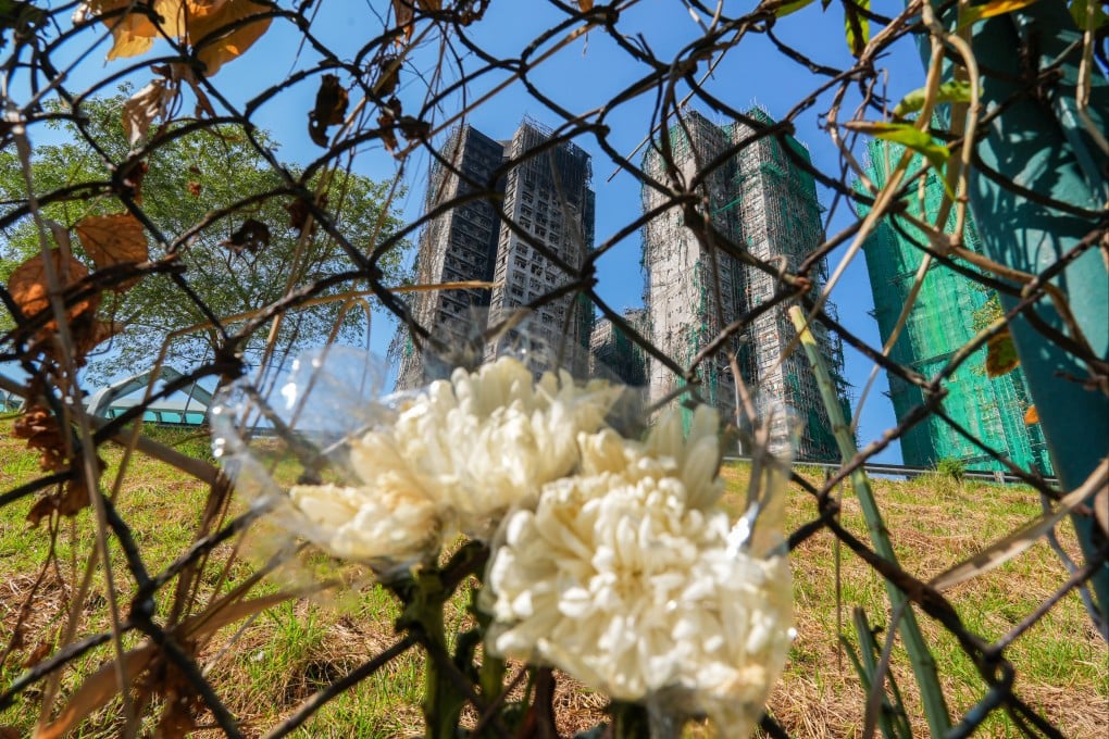 The blaze tore through seven of the eight buildings at Wang Fuk Court. Photo: Eugene Lee