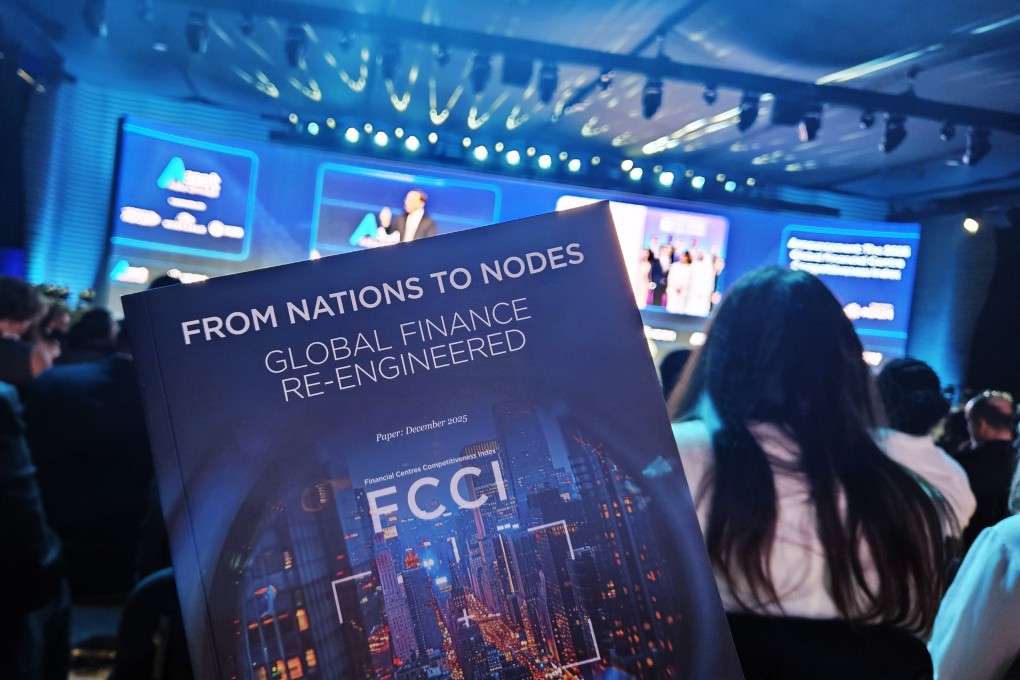 The inaugural Financial Centres Competitiveness Index (FFCI), unveiled at Abu Dhabi Finance Week, ranked Hong Kong fourth overall, behind New York, London and Singapore. Photo: Coco Feng