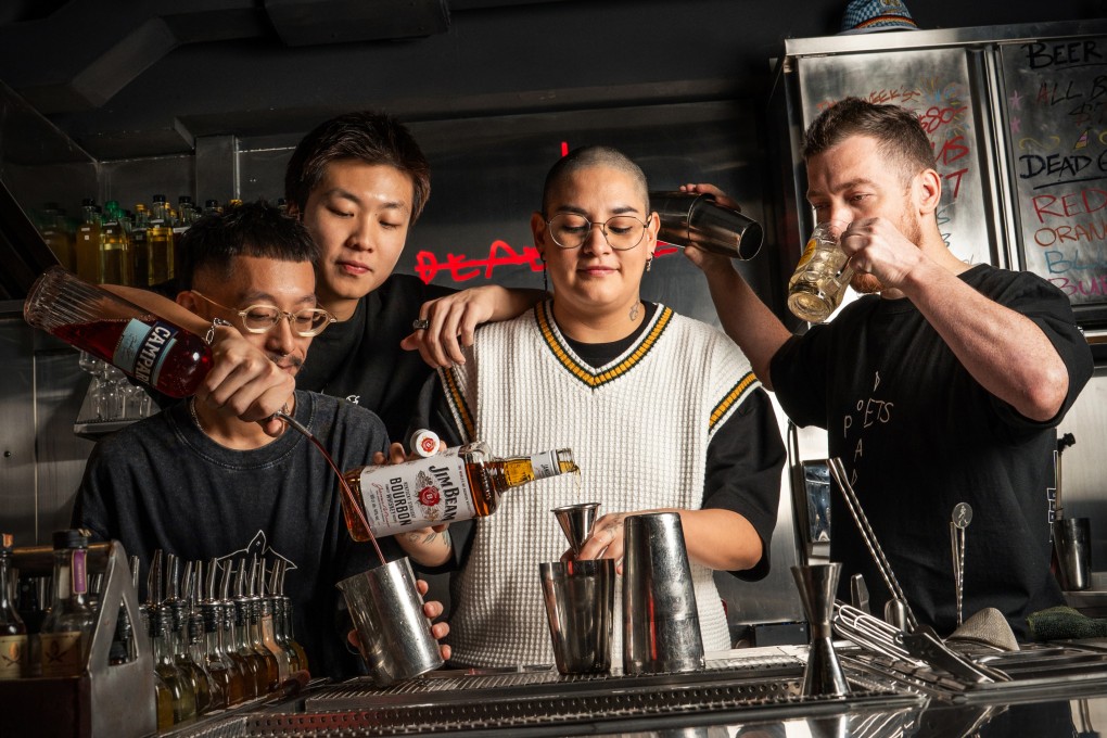 Raiza Carrera (centre) takes over Dead Poets in Hong Kong as part of their second birthday celebrations. Photo: Handout