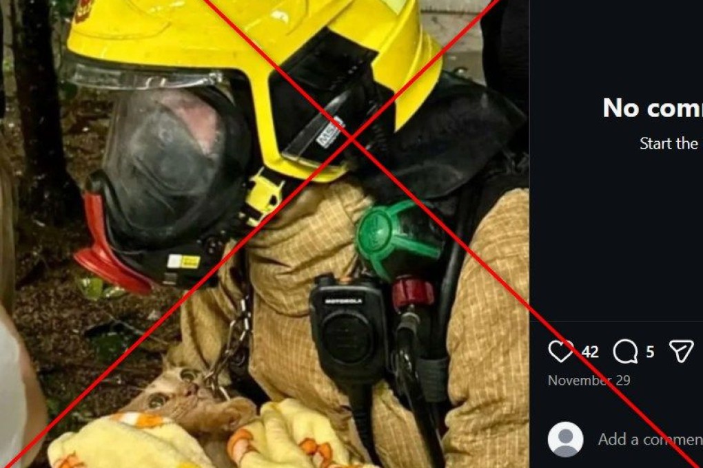 A screenshot of the post with lines drawn through by the Post. Photo: Instagram/SCMP Composite