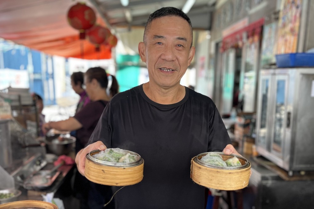 Alex Hung prepares dim sum at Hoi King Seafood, one of Peng Chau’s many popular restaurants. Head to the island at weekends to find delicious treats from Thai food to Hong Kong pineapple buns filled with ice cream. Photo: Kylie Knott