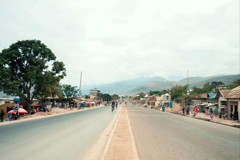 A deserted street in Uvira on Tuesday as M23 forces advanced towards the town. Photo: AFP