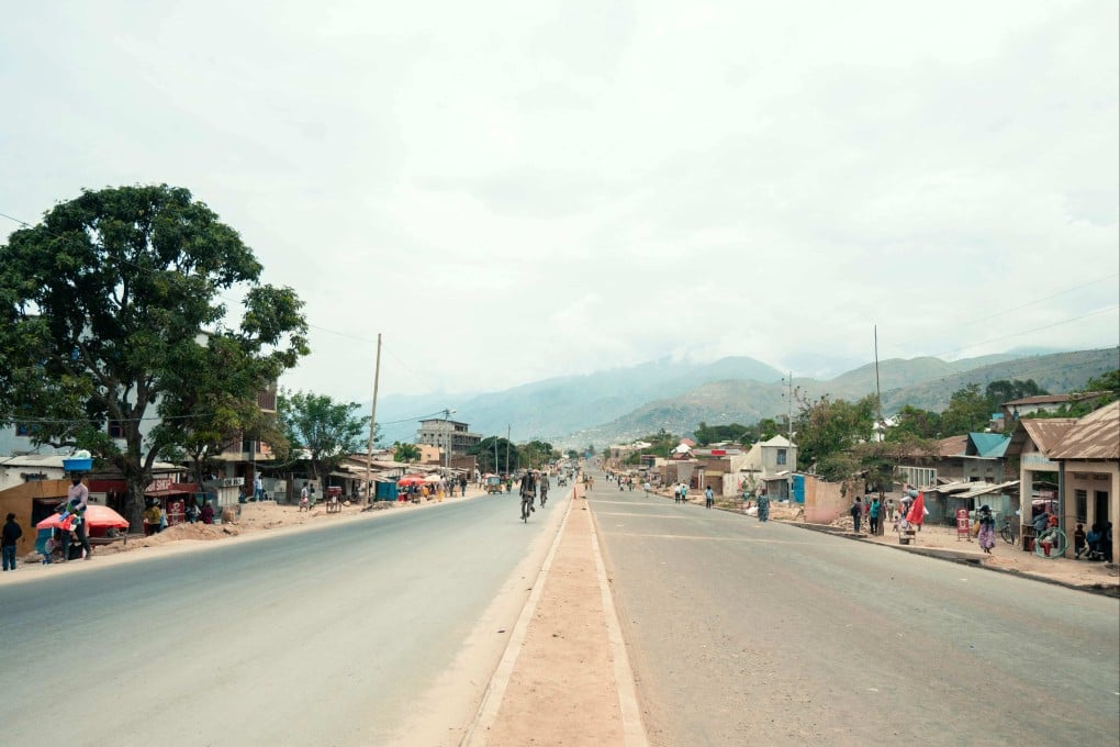 A deserted street in Uvira on Tuesday as M23 forces advanced towards the town. Photo: AFP