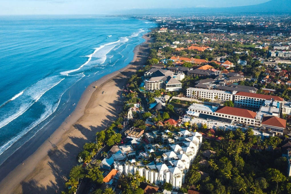 An aerial view of Denpasar shows the many hotels and lodgings in the area. Photo: Shutterstock