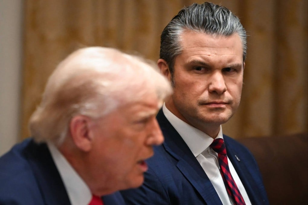US President Donald Trump speaks alongside his defence secretary Pete Hegseth in the Cabinet Room of the White House in Washington, DC, on December 2. Photo: AFP