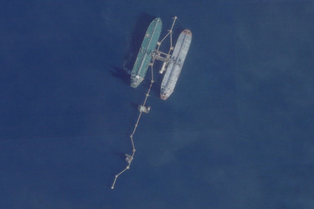 A satellite image shows the Skipper tanker and another vessel off Port Jose, Venezuela, on November 18, 2025. Photo: Planet Labs PBC via Reuters