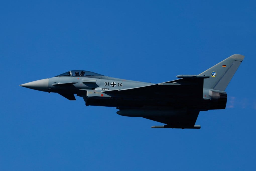 A German Air Force Eurofighter Typhoon fighter jet performs at an airshow in Qawra, Malta, in September. Photo: Reuters