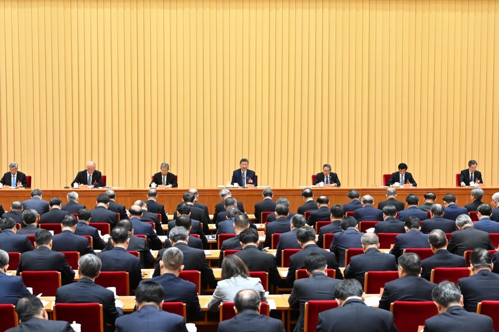 President Xi Jinping presides over this year’s central economic work conference in Beijing. Photo: Xinhua