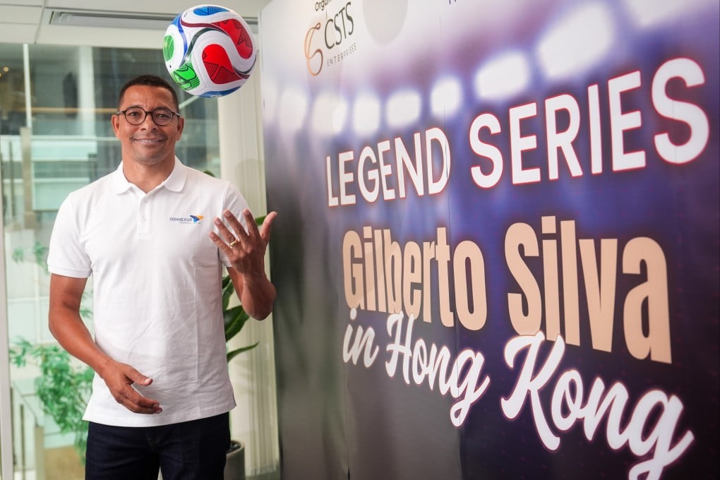 Gilberto Silva during his visit to Hong Kong. Photo: Elson Li
