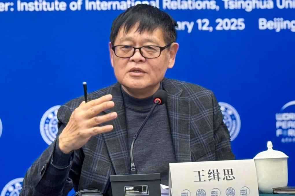 “I do think the United States has an attitude towards China, but it also has strategies towards China,” says Peking University scholar Wang Jisi, seen here at a talk in Beijing in January. Photo: Handout
