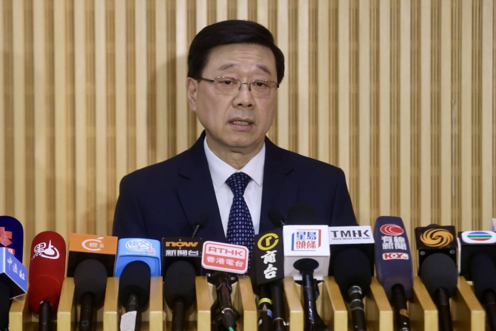 Chief Executive John Lee will head to Beijing on Monday. Photo: Jonathan Wong